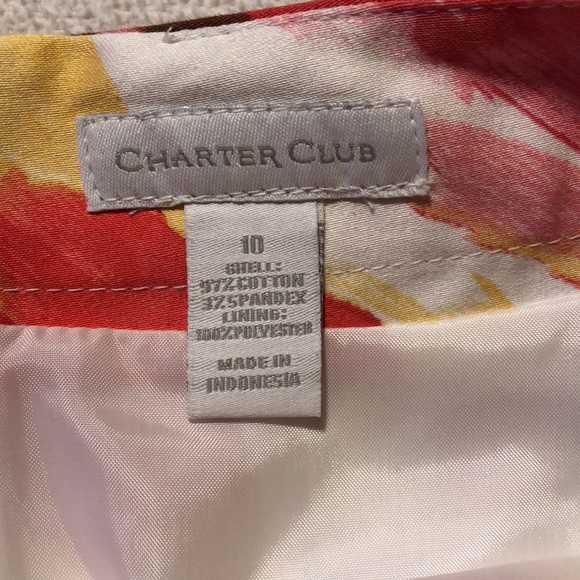 Charter Club Floral Skirt Size 10 - Picture 5 of 5